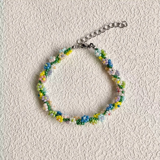 [Floral Vine Bracelet]Fashionable handmade jewelry|Vibrant and Unique Handmade Beaded Jewelry