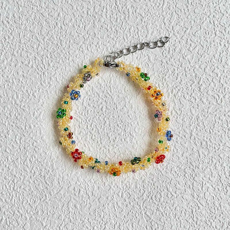 [Floral Vine Bracelet]Fashionable handmade jewelry|Vibrant and Unique Handmade Beaded Jewelry